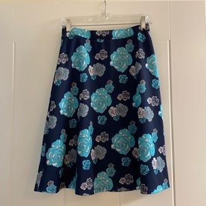 Downeast Basics Blue Flower Skirt